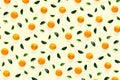 Isolated tangerine citrus collection background with leaves. Tangerines or mandarin orange fruits on yellow background. mandarine