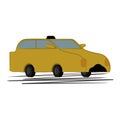 Isolated taxi icon public transport