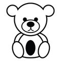 Isolated teddy bear icon Vector