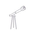 Isolated telescope icon Royalty Free Stock Photo