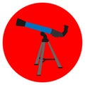 Isolated telescope icon