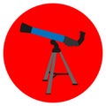Isolated telescope icon Royalty Free Stock Photo