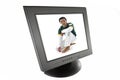 Isolated TFT screen Royalty Free Stock Photo