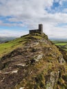 13th century church of St Michael de Rupe on top of Brent Tor, an old weathered volcano, Dartmoor National Park, Devon