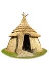 Isolated thatched hut Royalty Free Stock Photo