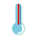 Isolated thermometer icon. Hot temperature concept