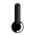 Isolated thermometer icon. Hot temperature concept