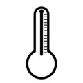 Isolated thermometer icon. Hot temperature concept