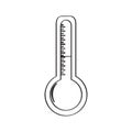 Isolated thermometer icon