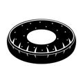 Isolated tire shaped pool float icon