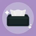 Isolated tissue box icon Royalty Free Stock Photo