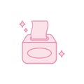 Isolated tissues icon fill design