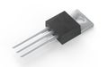 Isolated TO-220 MOSFET electronic package 3d illustration