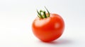 isolated tomato. On a white background, a tomato. Top and side views of tomatoes. by using a clipping path. Royalty Free Stock Photo