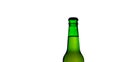 Isolated top of green beer bottle Royalty Free Stock Photo