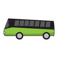 Isolated tourist bus cartoon Royalty Free Stock Photo