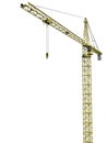 Isolated Tower Crane Royalty Free Stock Photo