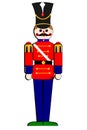 Isolated toy wooden soldier Royalty Free Stock Photo