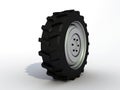Isolated tractor tire