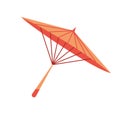 Isolated traditional asian umbrella image Vector