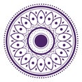 Isolated traditional hindu mandala image Vector