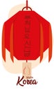 Isolated traditional South korean clothes Vector