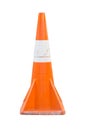 An isolated traffic cone