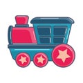 Isolated train toy icon flat design Vector