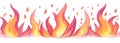 Isolated on a transparent background are alphabet letters and numbers surrounded by burning flames and fire Royalty Free Stock Photo