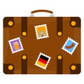 Isolated travel suitcase icon