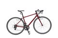 Isolated Trekking Mountain Road Bike for Gent In Maroon Color Royalty Free Stock Photo