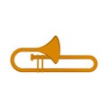 Isolated trombone icon