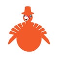 Isolated turkey icon