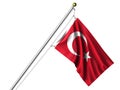 Isolated Turkish Flag