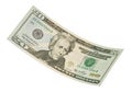 Isolated Twenty Dollar Bill
