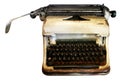 Isolated Typewriter, Antique Typewriter, Analog Equipment Royalty Free Stock Photo