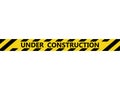 Isolated under construction tape