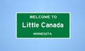 Little Canada, Minnesota city limit sign. Town sign from the USA