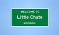 Little Chute, Wisconsin city limit sign. Town sign from the USA