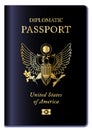 Isolated USA Diplomatic Passport