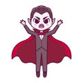 Isolated vampire cartoon kawaii