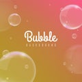 Realistic High Quality Bubbles Soap on Colored Background Royalty Free Stock Photo