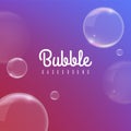 Realistic High Quality Bubbles Soap on Colored Background Royalty Free Stock Photo
