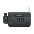 Isolated vector Fax. Office devices, printers, phones