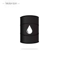 Barrel, container icon. Oil barrel. Isolated vector illustration.