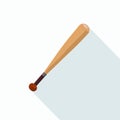Baseball bat icon. Isolated vector illustration Royalty Free Stock Photo