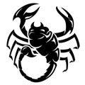 Black Scorpion Abstract Symbol