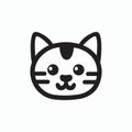 Cat icon symbol. Isolated vector illustration. Royalty Free Stock Photo