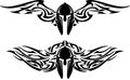 Spartan Helm Tattoo Wings Set