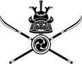 Samurai Naginata Weapon Emblem